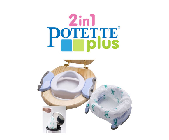 Potette Plus – φορητό γιογιό ταξιδίου - Pastel Mint