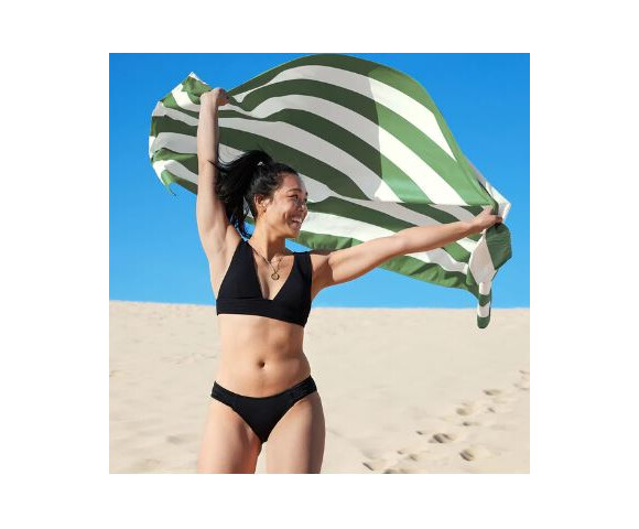Dock & Bay: Πετσέτα θαλάσσης Quickdry Cabana - Cayman Olive Microfiber (Μικροϊνες)  Large  160x90cm