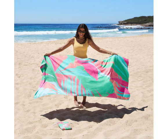 Dock & Bay: Πετσέτα θαλάσσης Quickdry - Hot Tropics Microfiber (Μικροϊνες)  Large  160x90cm