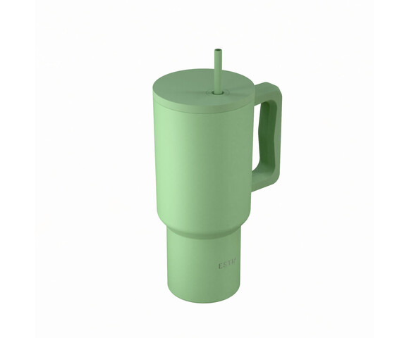Estia  Θερμός  Straw Tumbler XL SAVE THE AEGEAN  900ml Pine 01-41502