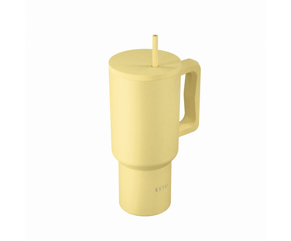 Estia  Θερμός  Straw Tumbler XL SAVE THE AEGEAN Sunbeam 900ml  01-41496