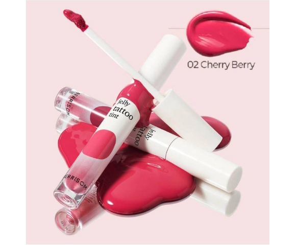 Berrisom Jelly Tattoo Tint 02 Cherryberry 8809211657933