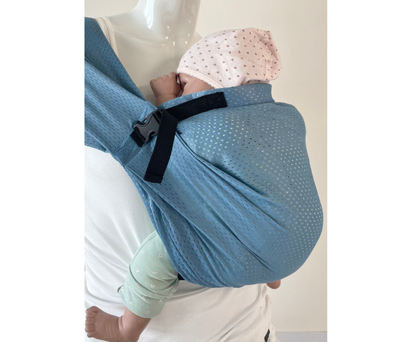 Mini Monkey: Μάρσιπος-Sling Ελαφρύς και αδιάβροχος- blue