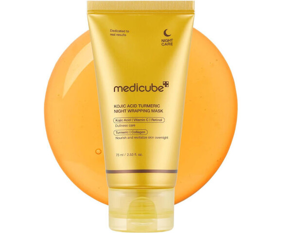 Medicube Kojic Turmeric Night Wrapping Mask 75ml - Μάσκα Νυκτός Με Kojic και Ρετινόλη 8800289461873