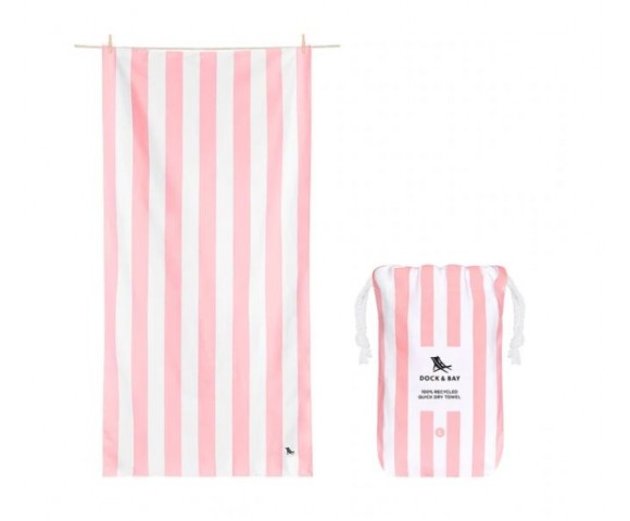 Dock & Bay: Πετσέτα θαλάσσης Quickdry Cabana - Malibu Pink Microfiber (Μικροϊνες)  X-Large  200x90cm