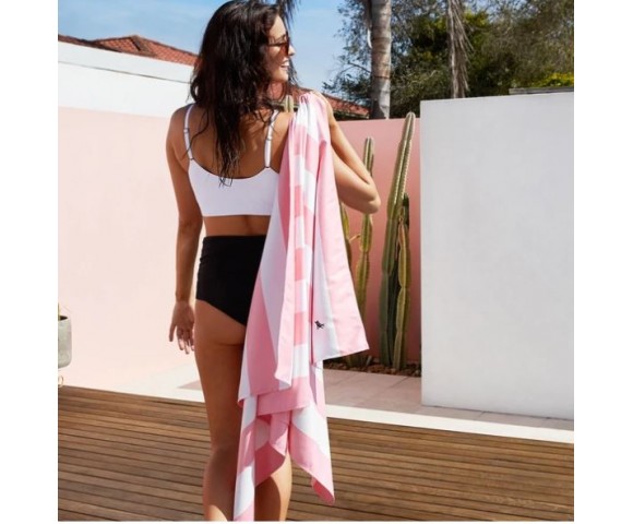 Dock & Bay: Πετσέτα θαλάσσης Quickdry Cabana - Malibu Pink Microfiber (Μικροϊνες)  X-Large  200x90cm