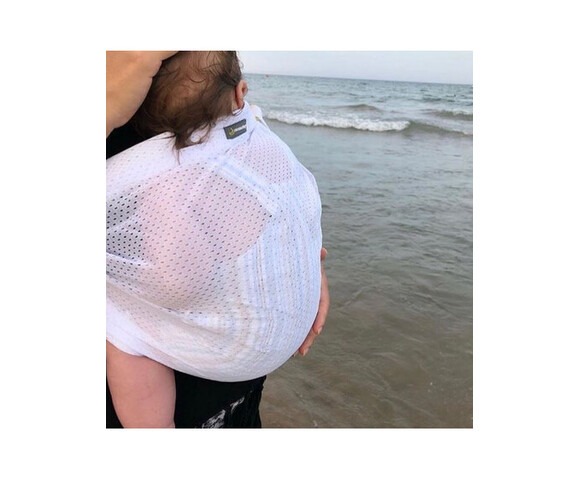 Mini Monkey: Μάρσιπος-Sling Ελαφρύς και αδιάβροχος- blue