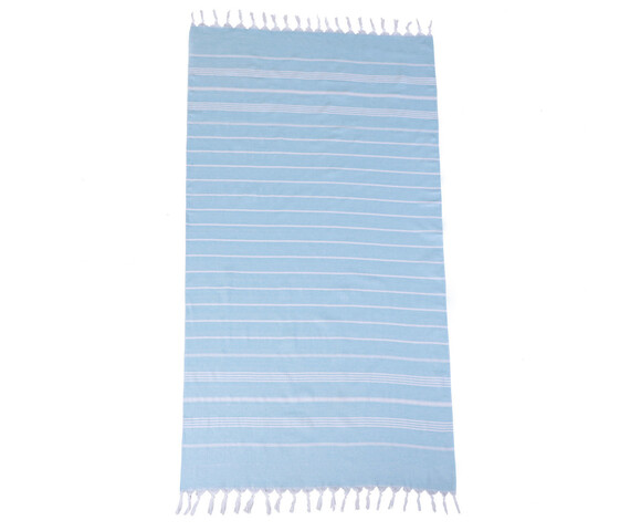 Estia Πετσέτα Θαλάσσης Azure Stripes Βαμβακερή 80x170cm Γαλάζιο 00-31107