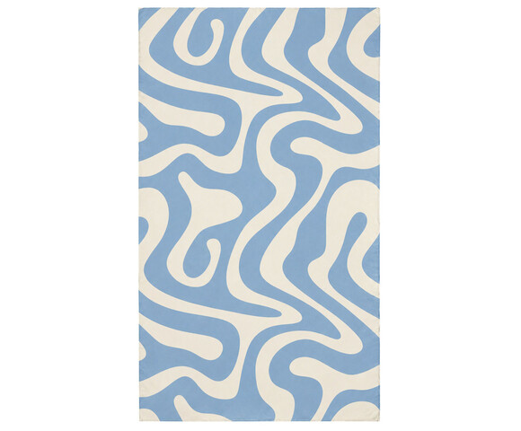 Estia Πετσέτα Θαλάσσης Microfiber Με Τσαντάκι Ocean Waves 01-44602