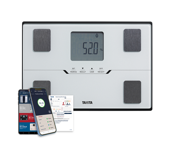 Tanita BC-401 Ζυγαριά Λιπομετρητής & Bluetooth - Λευκό - 3 Έτη Εγγύηση