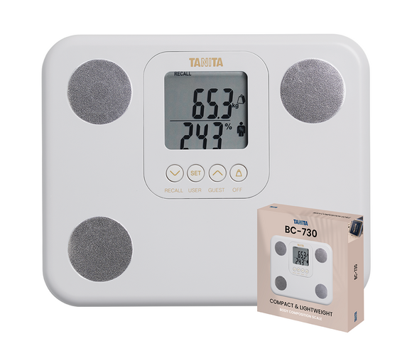 Tanita BC-730 Ψηφιακή Ζυγαριά με Λιπομετρητή - Λευκό - 3 Έτη Εγγύηση