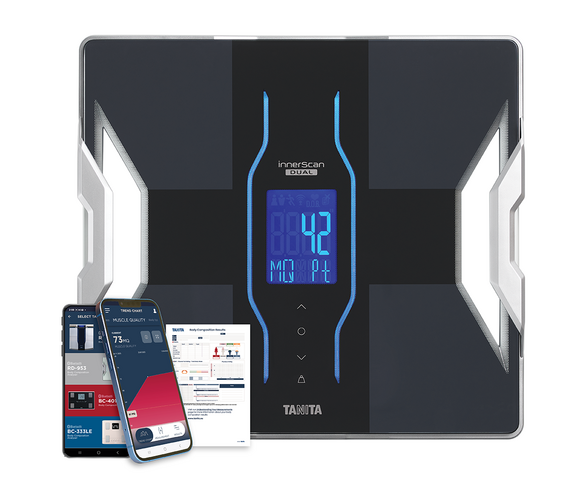Tanita RD-953 Ζυγαριά με Λιπομετρητή & Bluetooth Μαύρο - 5 Έτη Εγγύηση