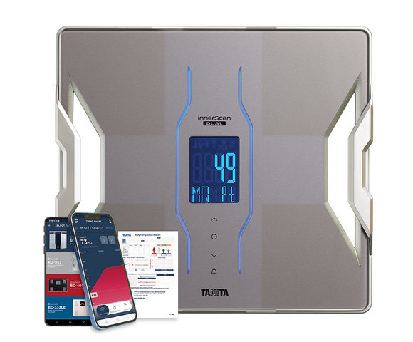 Tanita RD-953 Ζυγαριά με Λιπομετρητή & Bluetooth - Platinum 5 Έτη Εγγύηση