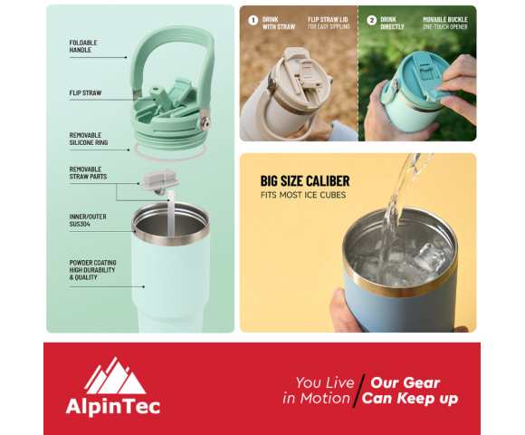 AlpinPro Θερμός Escape 1050ml Μαύρο AlpinPro Θερμός Escape 1050ml Μαύρο AlpinPro Θερμός Escape 1050ml Μαύρο