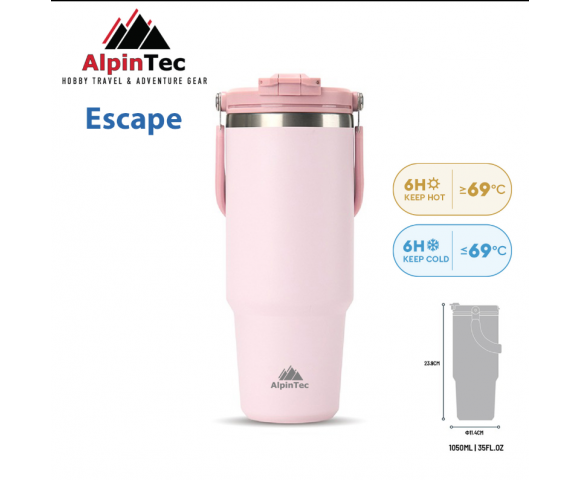 AlpinPro Θερμός Escape 1050ml Ροζ Πάλ