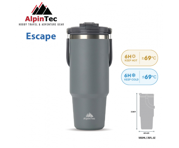 AlpinPro Θερμός Escape 1050ml Γκρί