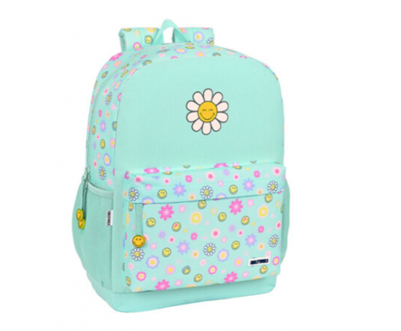 Safta: Τσάντα σχολική 43cm Smiley World " Summer Fun "