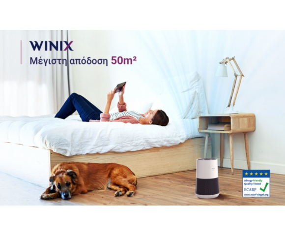 WINIX T500 Wi-Fi Καθαριστής Αέρα με HEPA & PlasmaWave® – Έως 50 m²WINIX T500 Wi-Fi Καθαριστής Αέρα με HEPA & PlasmaWave® – Έως 50 m²