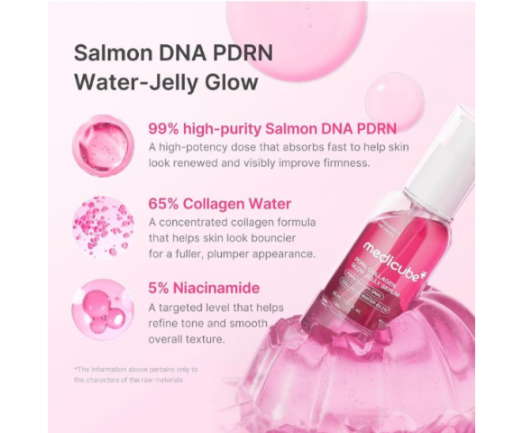 Medicube PDRN Collagen Glow Jelly Serum 30ml – Αντιγηραντικός Ορός Σύσφιξης & Λάμψης με PDRN & Κολλαγόνο