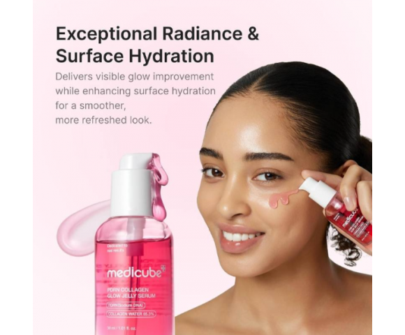 Medicube PDRN Collagen Glow Jelly Serum 30ml – Αντιγηραντικός Ορός Σύσφιξης & Λάμψης με PDRN & Κολλαγόνο