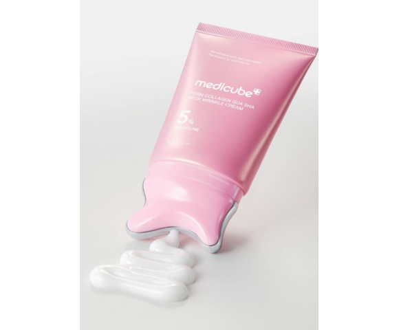 Medicube PDRN Collagen Gua Sha Neck Wrinkle Cream 90g – Κρέμα Λαιμού με Ενσωματωμένο Gua Sha