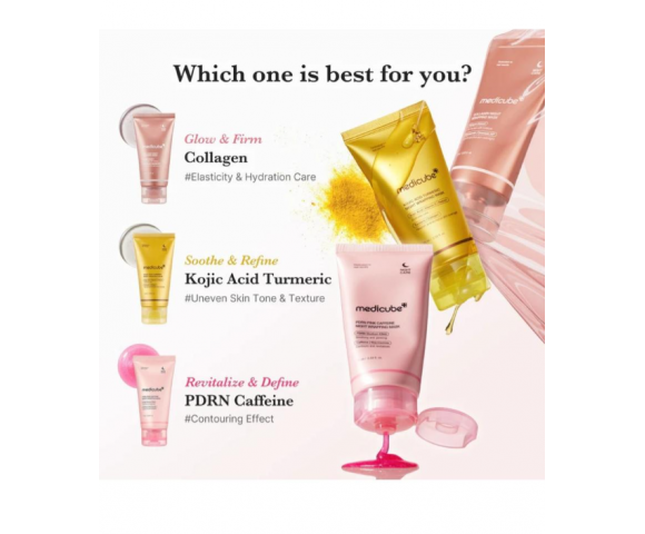 Medicube PDRN Pink Caffeine Night Wrapping Mask 75ml – Μάσκα Νύχτας με PDRN & Καφεΐνη για Θρέψη, Σύσφιξη & Λάμψη