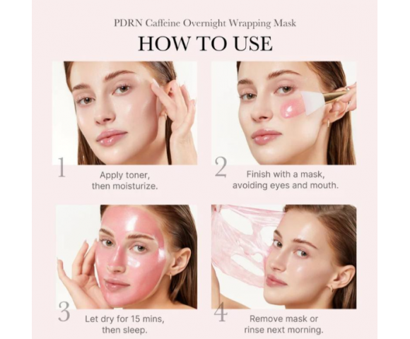 Medicube PDRN Pink Caffeine Night Wrapping Mask 75ml – Μάσκα Νύχτας με PDRN & Καφεΐνη για Θρέψη, Σύσφιξη & Λάμψη