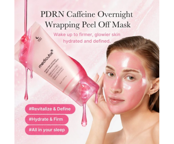 Medicube PDRN Pink Caffeine Night Wrapping Mask 75ml – Μάσκα Νύχτας με PDRN & Καφεΐνη για Θρέψη, Σύσφιξη & Λάμψη