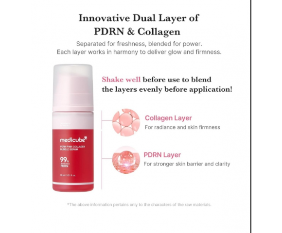Medicube PDRN Pink Collagen Bubble Serum 95ml – Αντιγηραντικός Ορός σε Μορφή Αφρού με PDRN & Κολλαγόνο