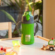 Ecolife Πλαστικό Παγούρι Θερμός με Καλαμάκι Green 300ml