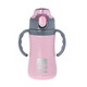 Ecolife Πλαστικό Παγούρι Θερμός με Καλαμάκι Pink 300ml