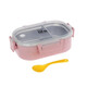 Ecolife Δοχείο Φαγητού Πλαστικό Light Pink Κατάλληλο για Φούρνο Μικροκυμάτων 900ml