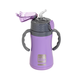 Ecolife Πλαστικό Παγούρι Θερμός με Καλαμάκι Lilac 300ml