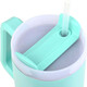 Estia  Straw Tumbler XL Save The Aegean Handled Tumbler Θερμός Ανοξείδωτο  900ml Bermuda Green