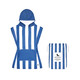 Dock & Bay: Παιδικό πόντσο Quickdry - Whitsunday Blue Microfiber (Μικροϊνες) 6-10 ετών