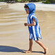 Dock & Bay: Παιδικό πόντσο Quickdry - Whitsunday Blue Microfiber (Μικροϊνες) 6-10 ετών