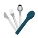 Ecolife  Σετ Ανοξείδωτα Μαχαιροπίρουνα με Θήκη Dusty Blue - Cutlery Set