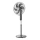Estia Ανεμιστήρας Stand Επιδαπέδιος Bow 45cm 75w Μαύρος Με Τηλεχειριστήριο