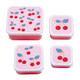 A little lovely company Σετ 4 δοχεία φαγητού Lunch & Snack Box Cherries