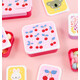 A little lovely company Σετ 4 δοχεία φαγητού Lunch & Snack Box Cherries