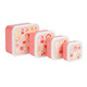 A little lovely company Σετ 4 δοχεία φαγητού Lunch & Snack Box  Ice-cream