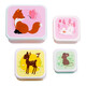 A little lovely company Σετ 4 δοχεία φαγητού Lunch & Snack Box "Forest Friends"
