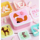A little lovely company Σετ 4 δοχεία φαγητού Lunch & Snack Box "Forest Friends"