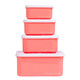 A little lovely company Σετ 4 δοχεία φαγητού Lunch & Snack Box  Fun