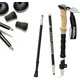 Alpitec Scout Alum Z-poles Χακί Σπαστό Μπατόν Ορειβασίας Αλουμινίου 1τμχ Μαύρο