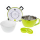 Ecolife Double Wall Round Δοχείο Φαγητού Inox Θερμός Πράσινο 850ml