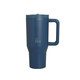 Ecolife Ανακυκλώσιμο Handled Tumbler Θερμός Ανοξείδωτο BPA Free 900ml Blue Marine με Καλαμάκι και Λαβή