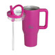 Ecolife Ανακυκλώσιμο Handled Tumbler Θερμός Ανοξείδωτο BPA Free 900ml Neon Magenta με Καλαμάκι και Λαβή