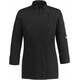 Egochef - Σακάκι Σεφ 100% Microfiber Γυναικείο με Μακρύ Μανίκι Μαύρο- 1008002E