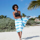 Dock & Bay: Πετσέτα θαλάσσης Quickdry - Tulum Bliue Microfiber (Μικροϊνες)  Large  160x90cm